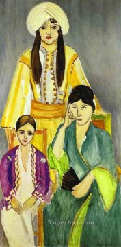  left Painting - Three Sisters Triptych Left part Fauvist